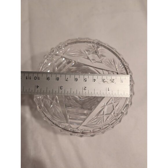 Vintage Crystal Glass Pedestal Candy Dish Candle holder - Picture 9 of 16